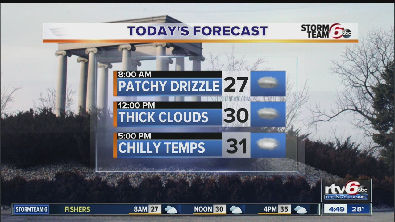CAUTION: Freezing drizzle, flurries early Wednesday morning