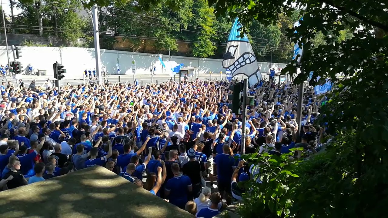 Fanmarsch Schalke-Bayern ⚽⚽👍👍