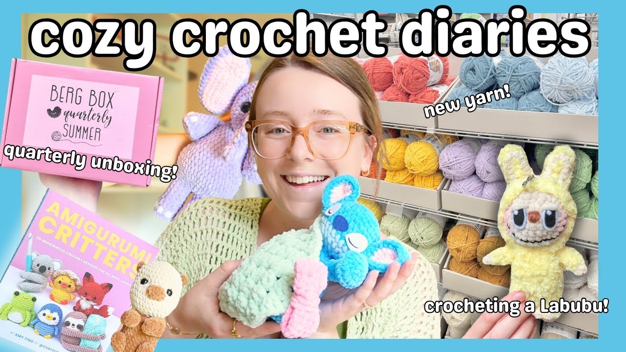 VLOG: A Week of Crochet! Making Labubus, New Michalels Yarn, Crochet Subscription Boxes and More!