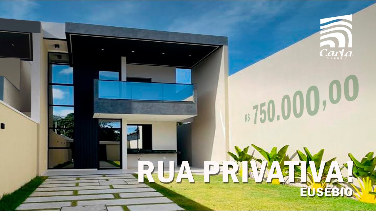 DUPLEX DE ALTO PADRÃO no Eusébio | Rua Privativa | 4 Suítes | R$ 750 MIL