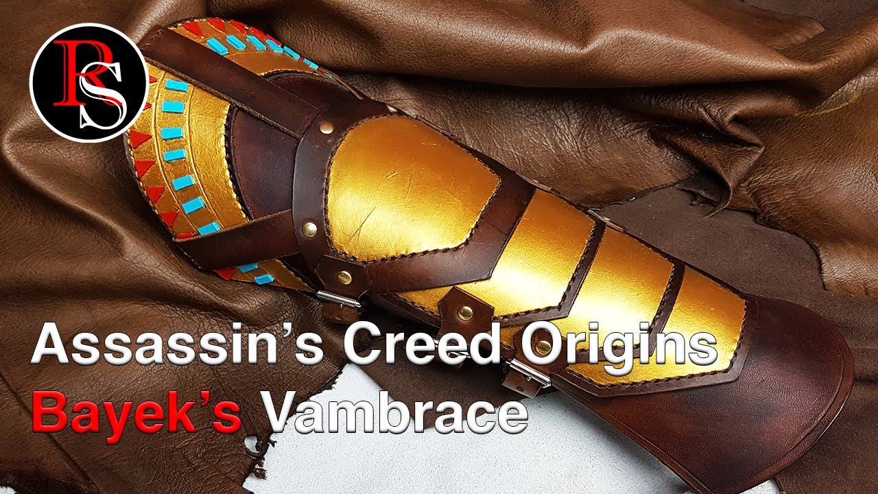 Making Assassin's Creed Origins Bayek's Leather Vambrace / Gauntlet - Leatherwork