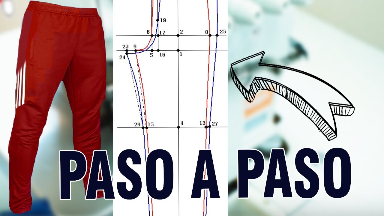 MOLDE DE PANTALON O SUDADERA  DEPORTIVA PASO A PASO | Tips de Confección