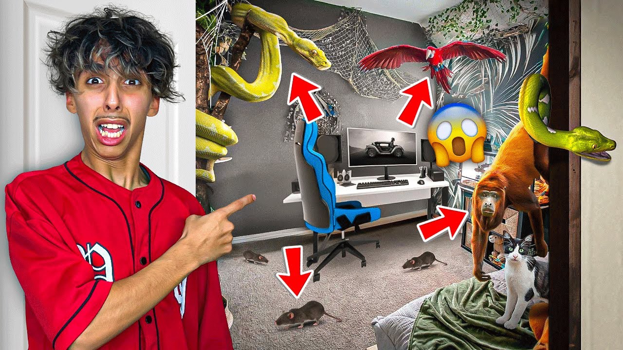 تحدي البحث عن الحيوانات فالمنزل 🦁😱 بسبب أختي وقعات مشكلة 😨💔