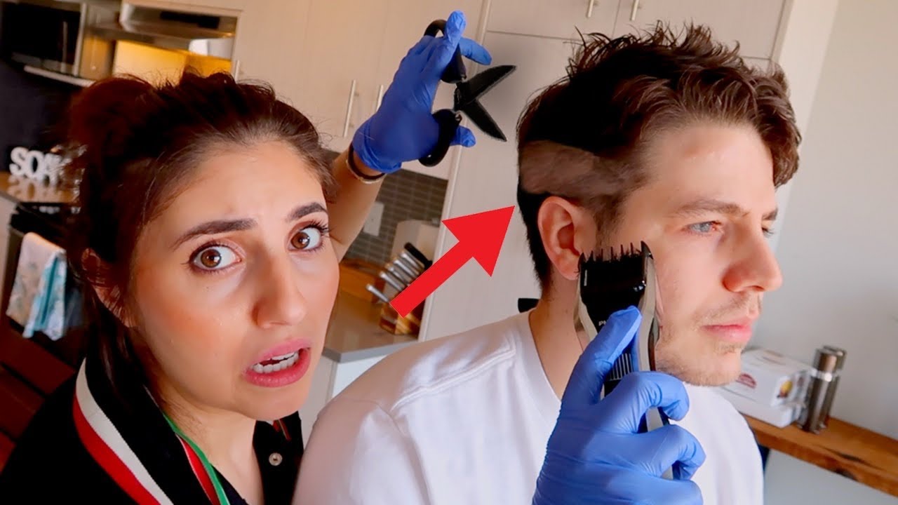زوجتي صارت حلاق في الحجر المنزلي!😓 (كايييييي)