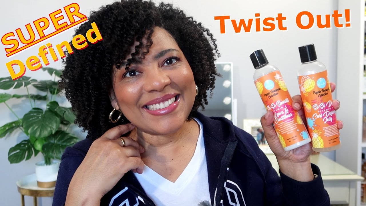 SUPER DEFINED TWIST OUT ft. Curls Poppin Pineapple Leave-in & Curl Jelly | NaturalRaeRae