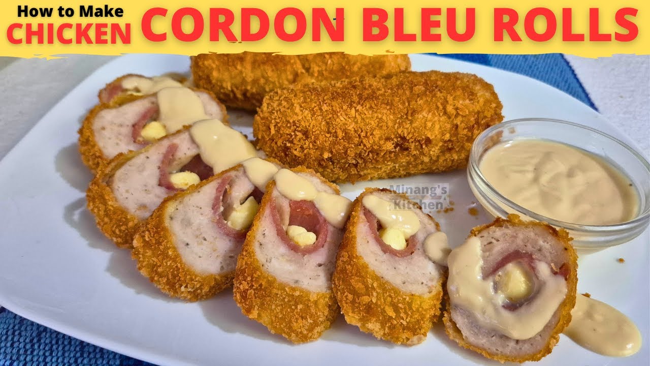 CHICKEN CORDON BLEU | Easy Version CHICKEN CORDON BLEU Rolls | OWN VERSION
