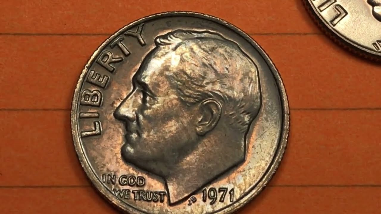 Ищите даймы Рузвельта 1971 года выпуска