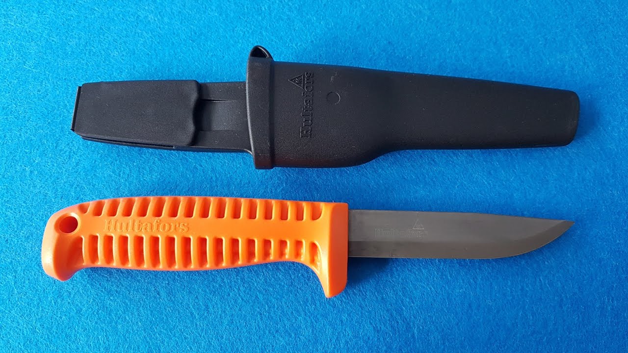Hultafors Craftsman's knife HVK BIO a escena: 100% herramienta de corte sostenible.