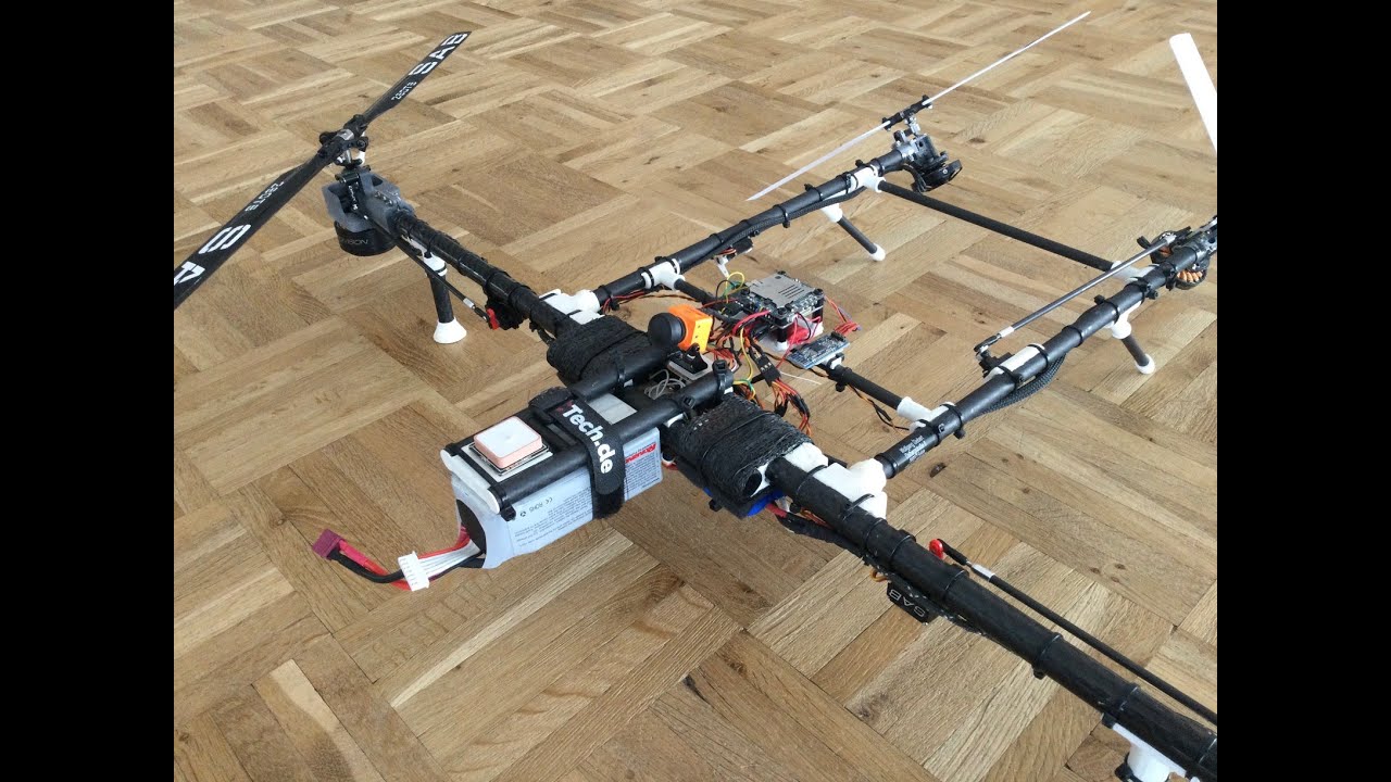 Large Variable Pitch Quadcopter - first hop after moving it to INAV