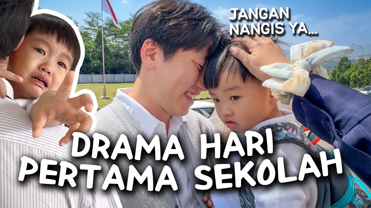 HARI PERTAMA ANAK SULUNG MASUK SEKOLAH DI INDONESIA🇮🇩 TERHARU....🥹
