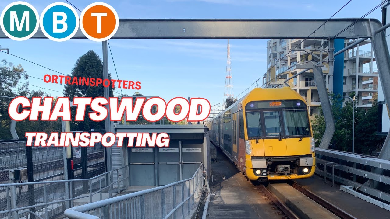 Train Spotting Vlog 6: Chatswood Station Train Spotting 4/08/2024