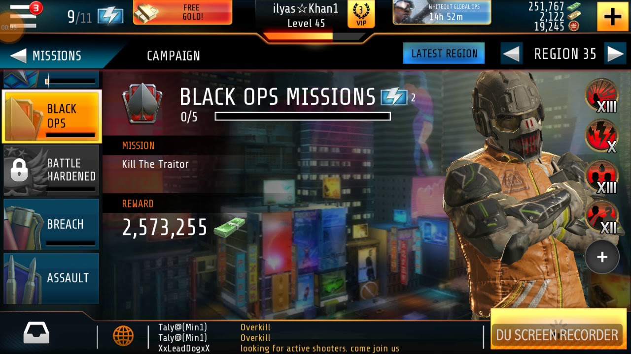 Kill Shot Bravo Region **35::01** Black Ops Mission Completed.