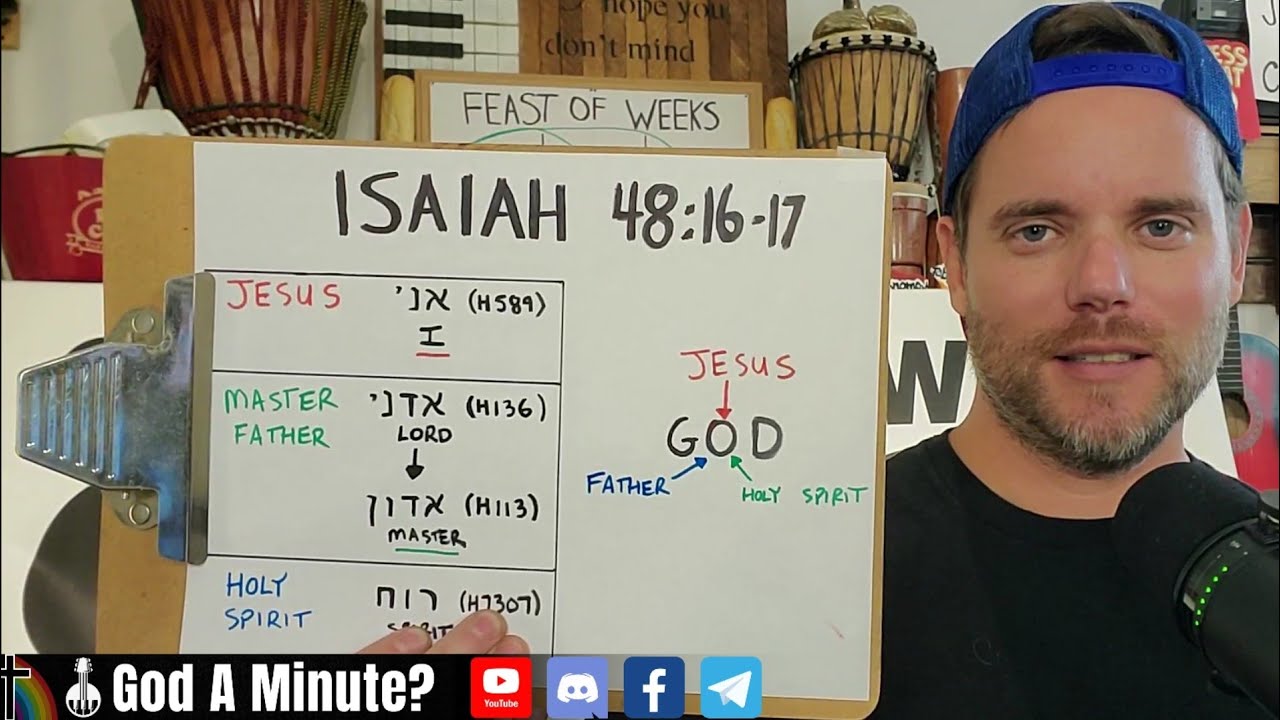 Jesus Father Holy Spirit Found In Isaiah 48:16-17 Trinity From The Beginning