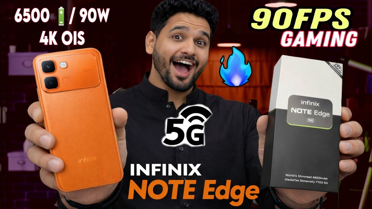 Infinix Note Edge 5G Review | Dimensity 7100, 6500mAh, 90W Fast Charge ⚡ Price In Pakistan 