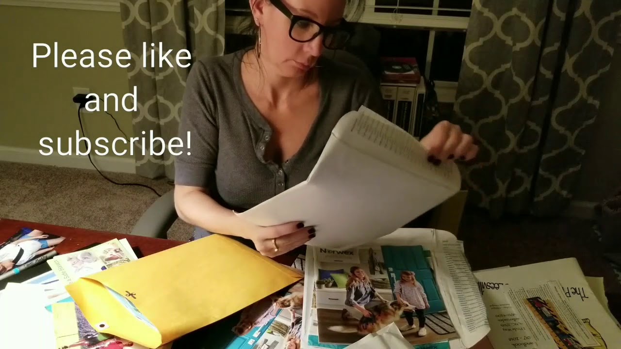 ASMR Paper Sorting and Tearing, Some Whispering