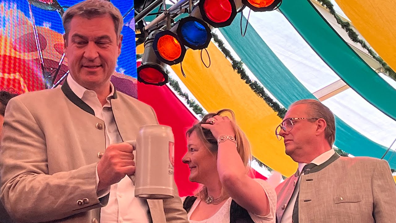Anstich 56. Frühlingsfest München im Hippodrom u.a. mit Markus Söder