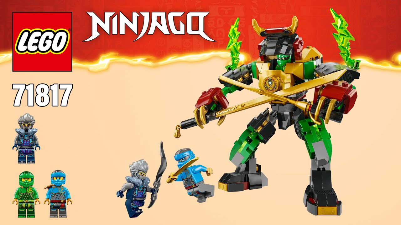 LEGO NINJAGO Dragons Rising Lloyd's Elemental Power Mech (71817)[253 pcs] Building Instructions