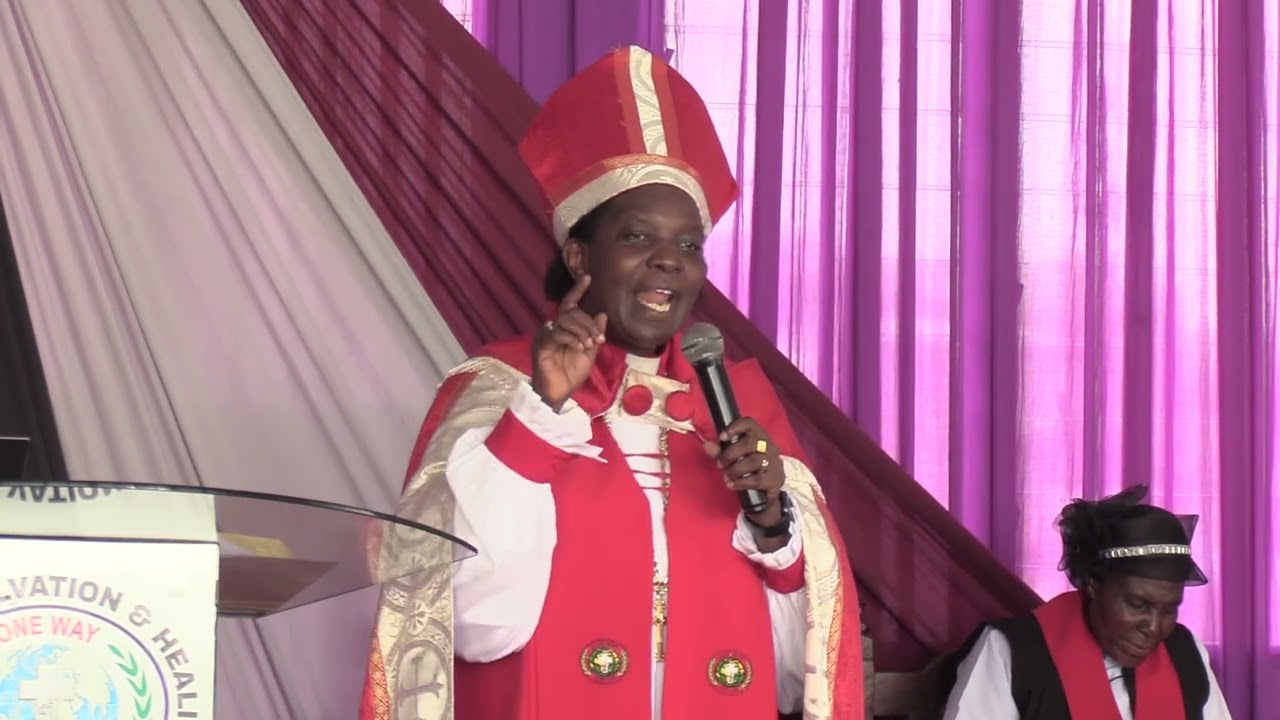 Arch Bishop Dr. Winnie Owiti ministering at Coast region VOSH church ordination