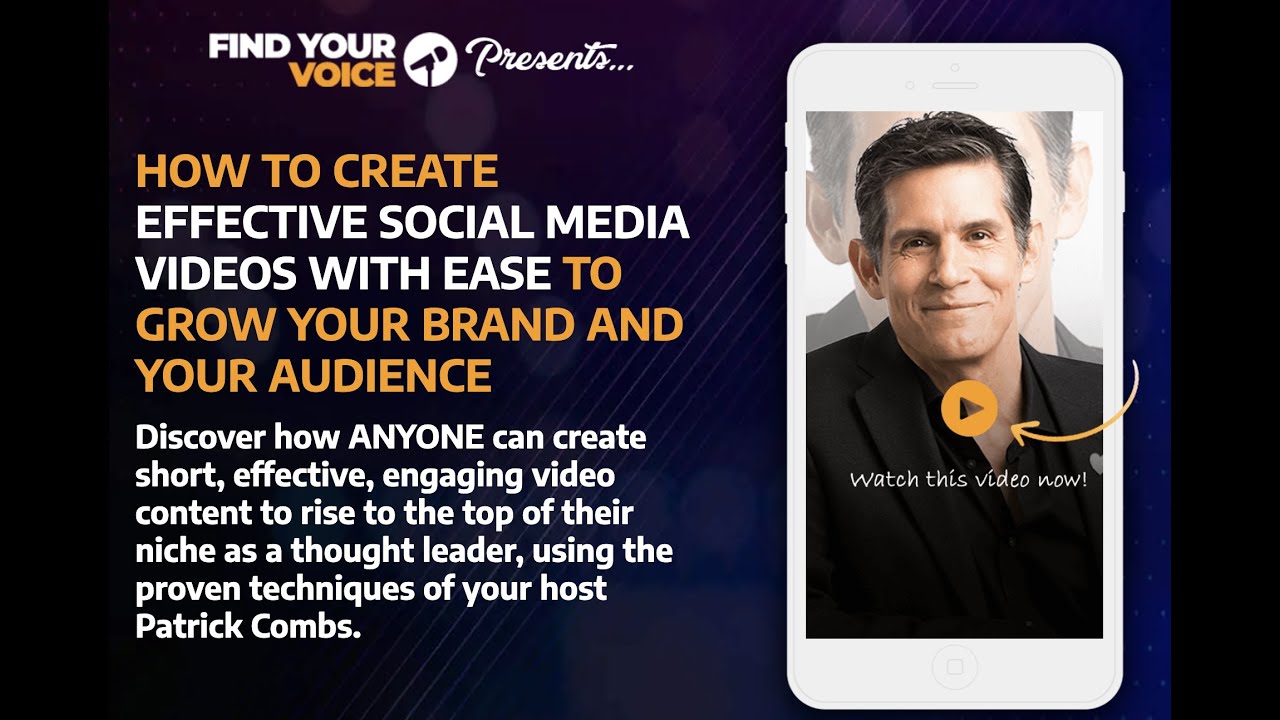 Social Media - How To Be An Online Speaker By Patrick Combs