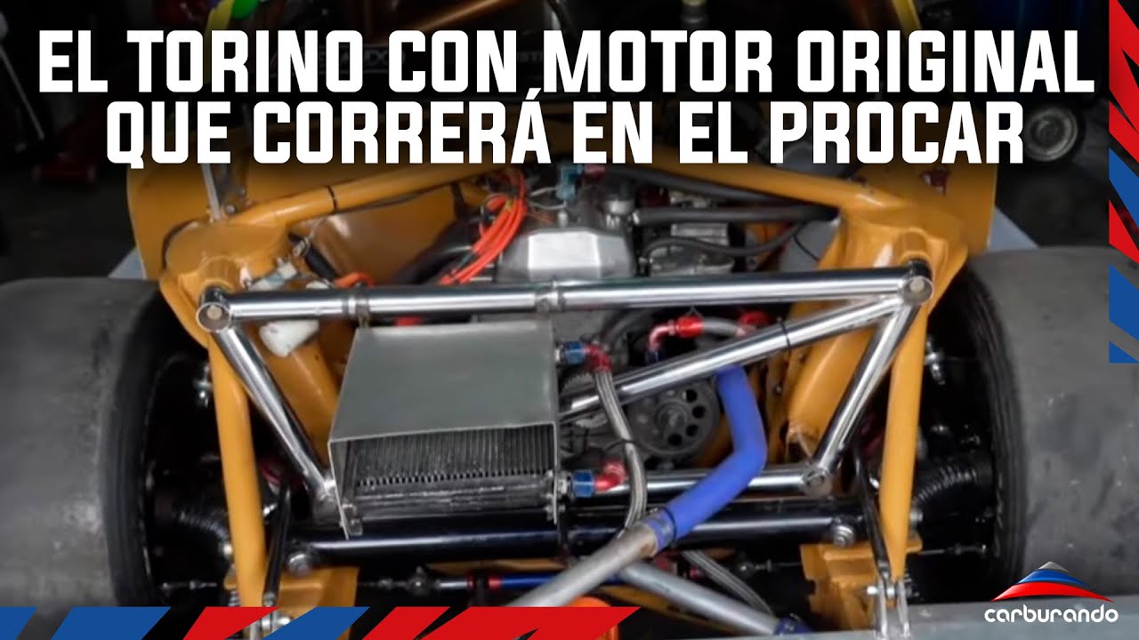 El Torino con motor original 7 bancadas que debuta en el Procar 4000