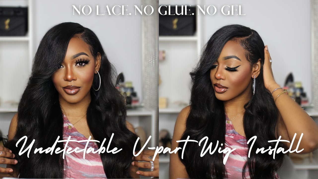 NO LACE, NO GLUE! UNDETECTABLE V-PART WIG ft Unice Hair