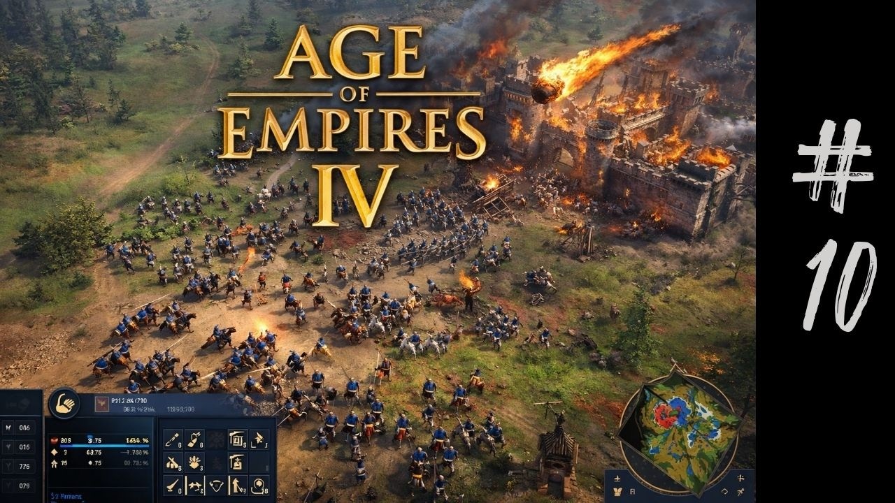 Age of Empires IV #10 - SEGUNDA BATALHA DE LINCOLN - PC (1080p Walkthrough)