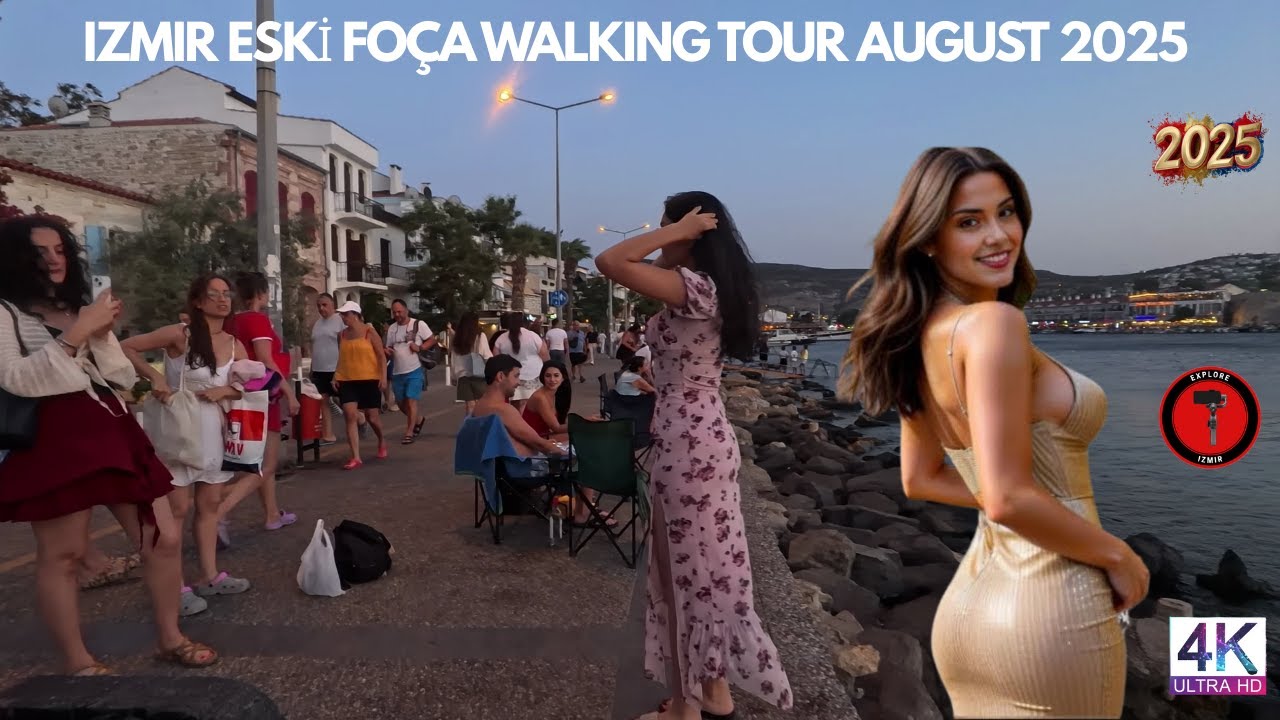 IZMIR ESKİ FOÇA 2025 Walking Tour | 4k UHD 60fps | İZMİR TÜRKİYE