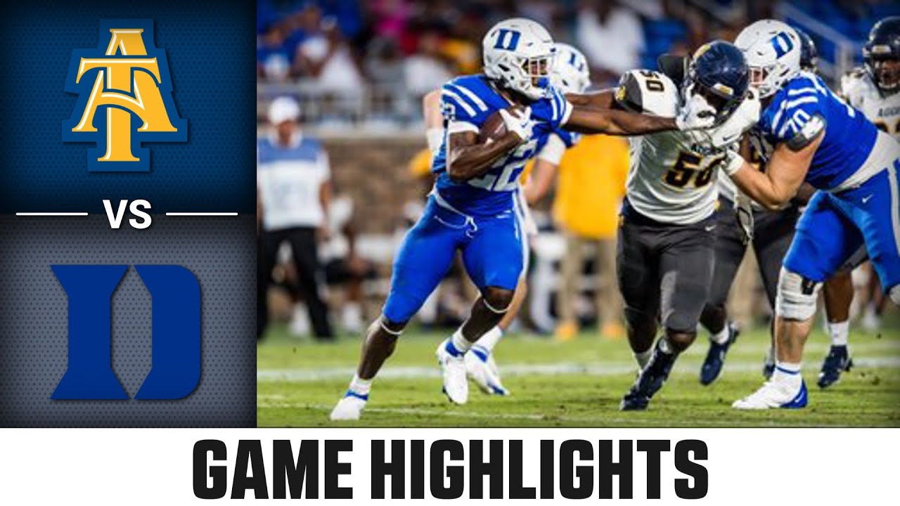 North Carolina A&T vs. Duke | ACC Football Highlights (2022)