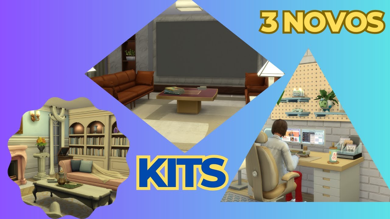 3 NOVOS KITS | TUDO QUE VEIO / KIT GAMER / CAVERNA CASA NOVA / SANTUÁRIO SECRETO / THESIMS4