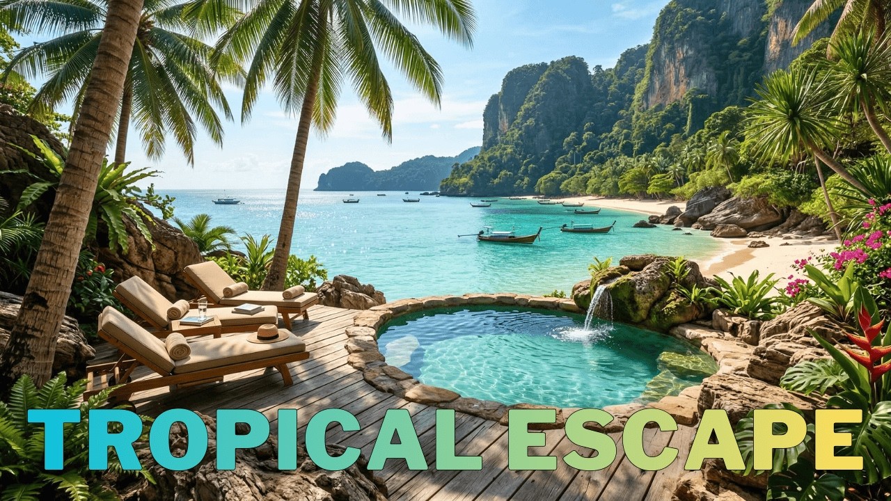 Райский пляжный отдых 🌴 Расслабляющая тропическая музыка в стиле лаунж