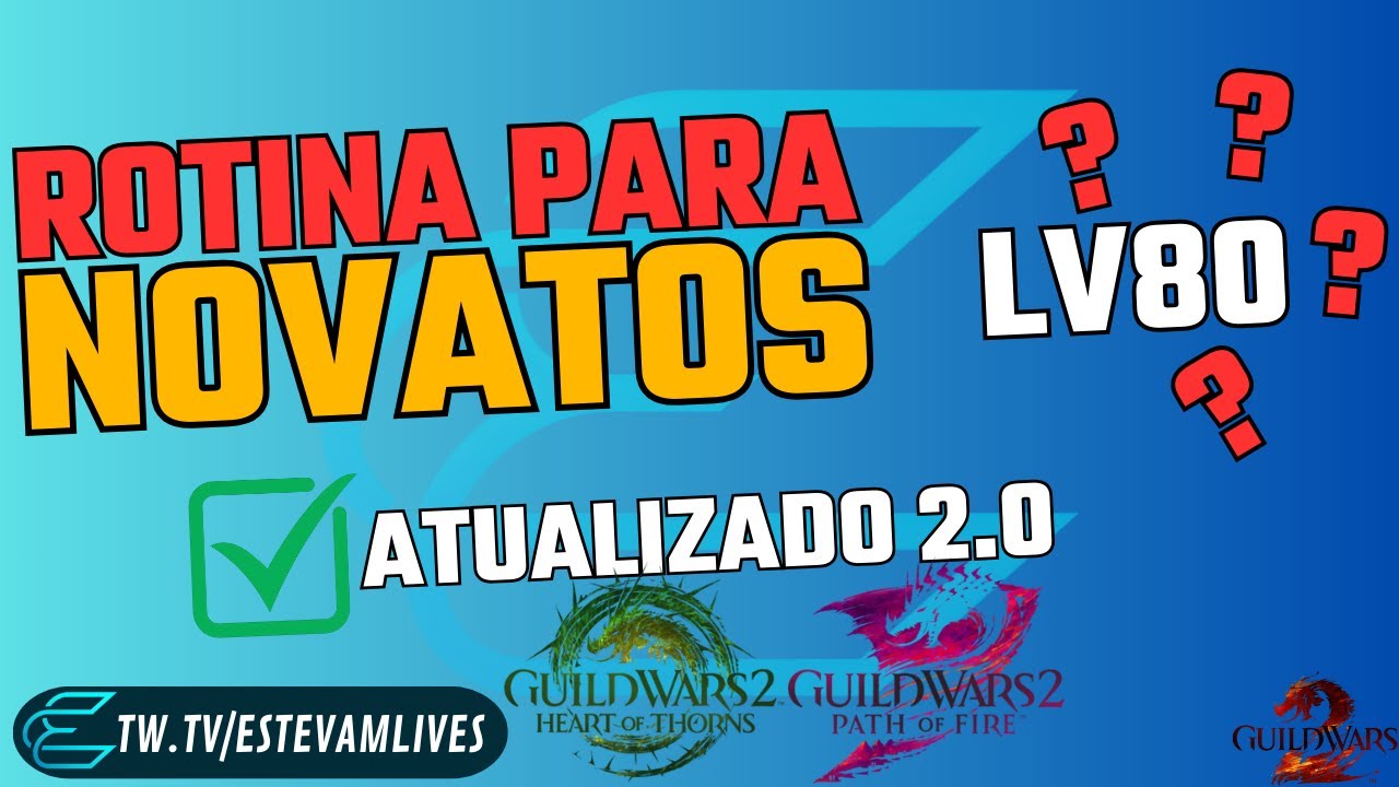 UPEI LV80 E AGORA?? DICAS E ORIENTA&Ccedil;&Otilde;ES NO GUILD WARS 2 - #guildwars2 #mmorpg #gw2