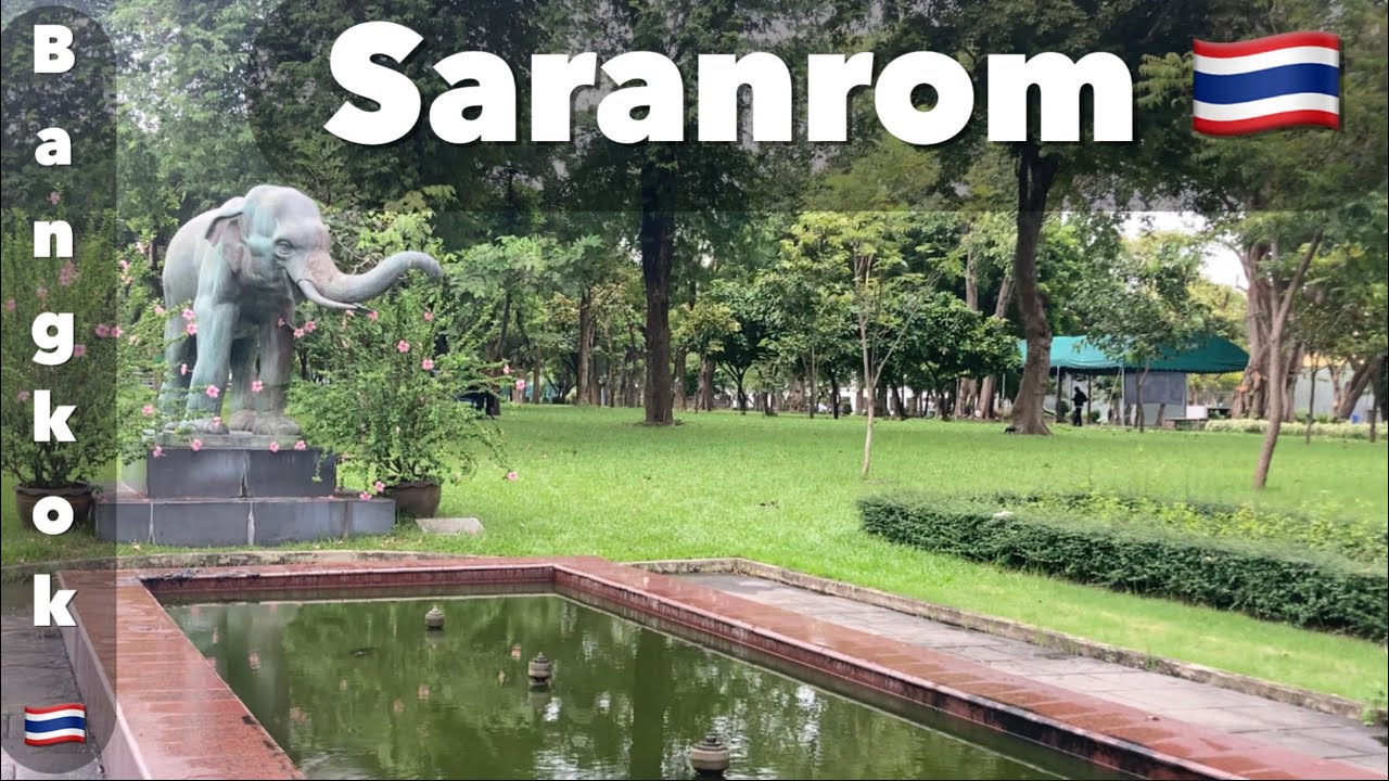 Bangkok, Saranrom Palace Park 🇹🇭🚶🏞️ กรุงเทพมหานคร, สวนพระราชวังสราญรมย์