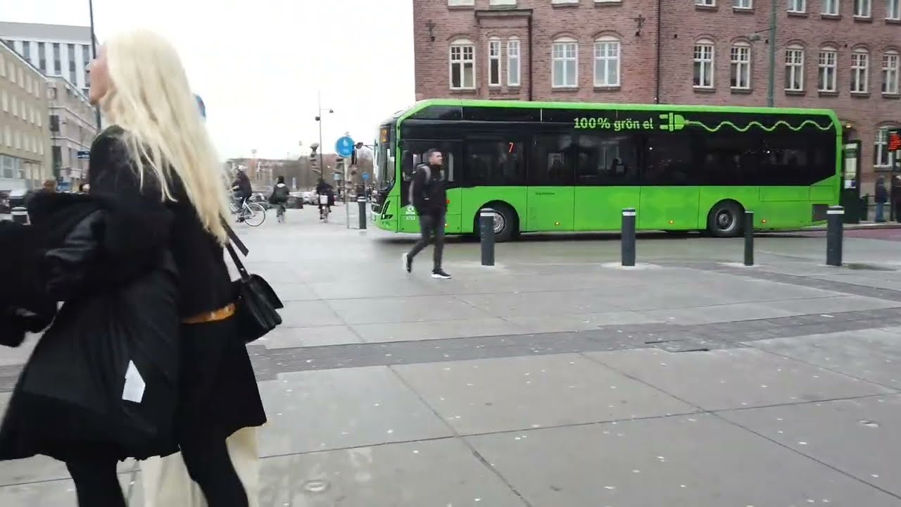 Malmo City winter day in Triangel Walking tour #1