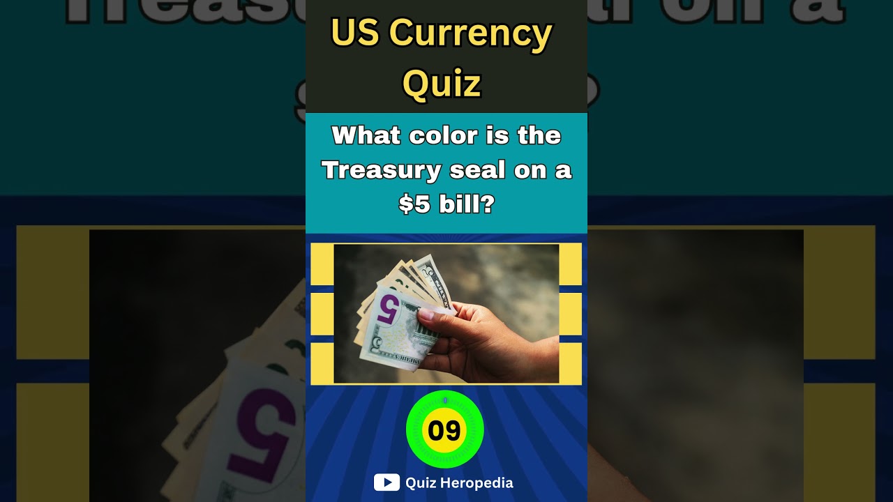 💜 95% GUESS WRONG! What Color Is the $5 Bill’s Treasury Seal?