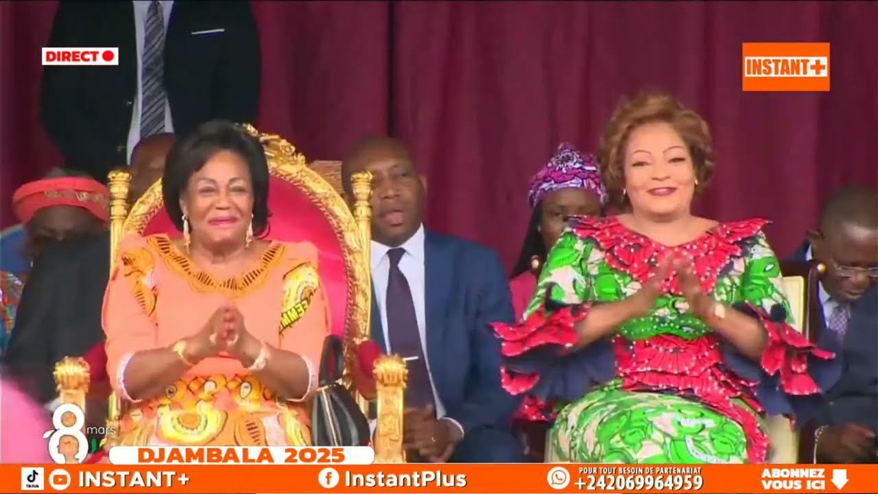 Direct🔴 DÉFILÉ 8 Mars DJAMBALA 2025 🇨🇬