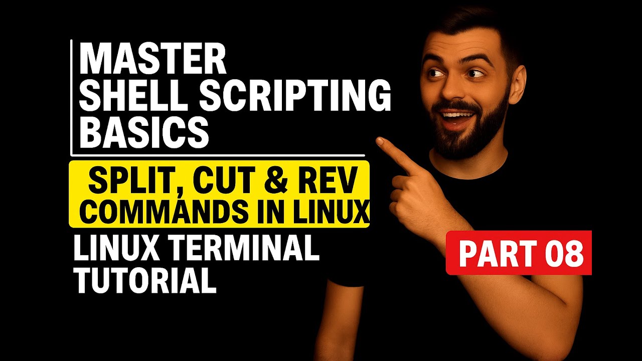 Shell Scripting Tutorial| SPLIT, CUT And REV Commands in Linux| Linux | Unix| Bash Scripting