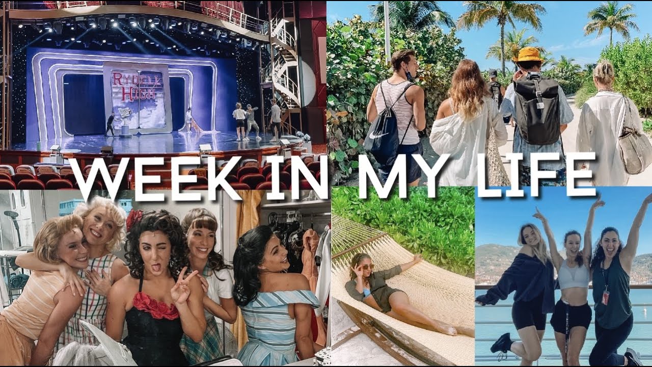 WEEK IN MY LIFE: cruise life, backstage with the cast of Grease, nights out, beach days and more...