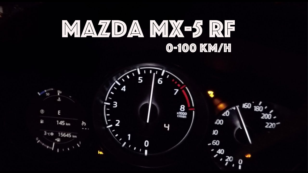 4K UHD 2017 Mazda MX-5 RF 2.0 160 KM (118 kW) Acceleration 0-200 km/h vmax 0-100 rev soundcheck