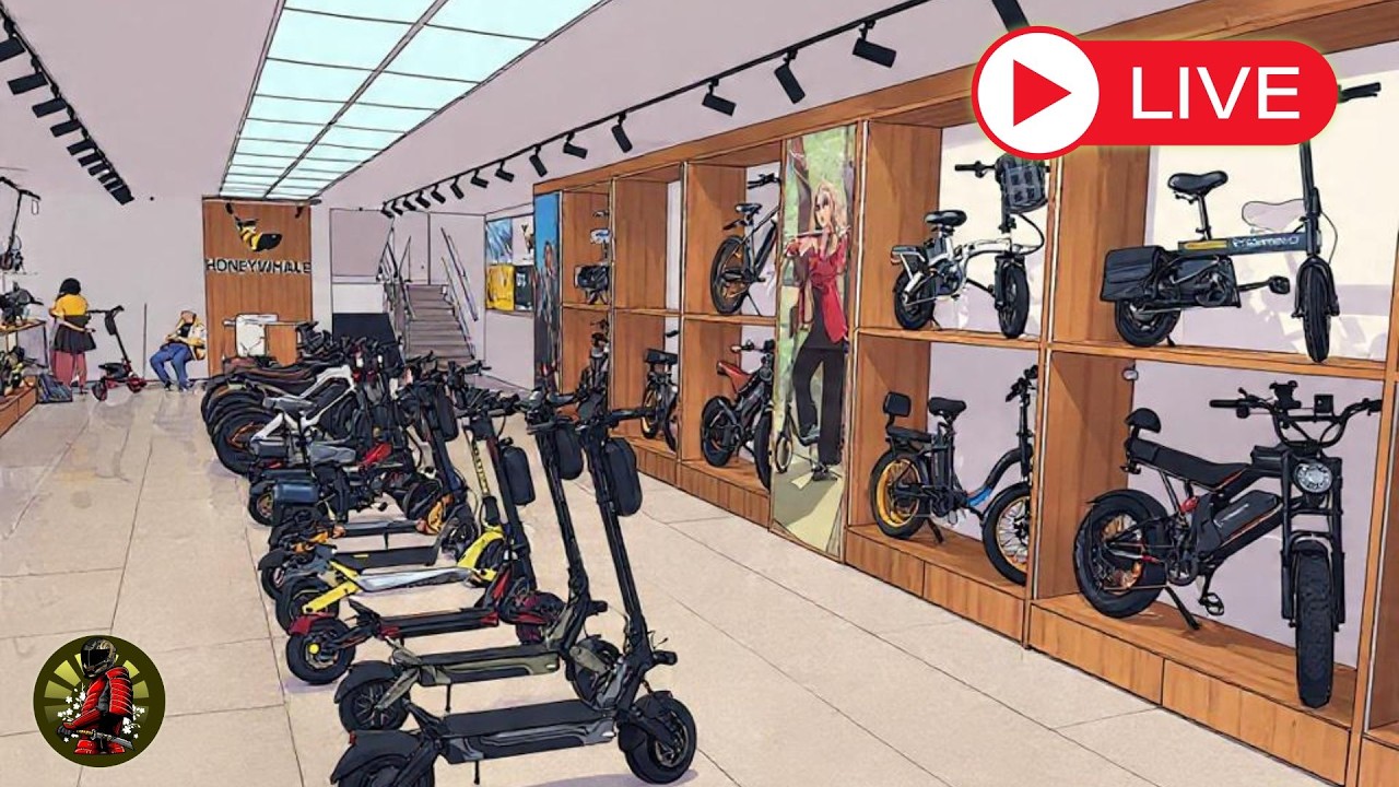 LIVE desde la tienda Honey Whale #movilidadeléctrica #patinetaselectricas #electricscooters 