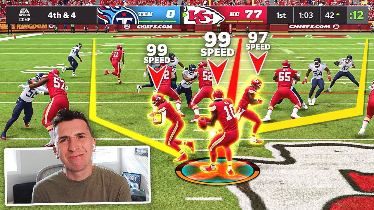 The #1 player runs Wildcat every play, he is so good at it!