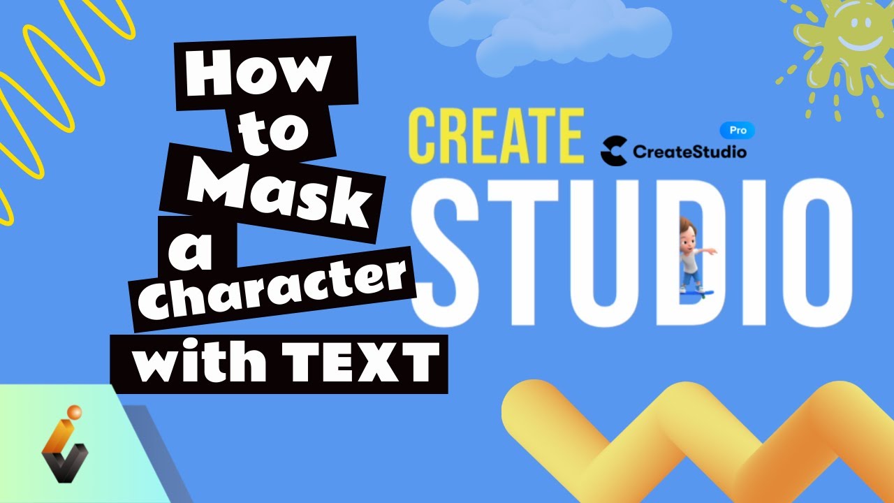 How To Mask a Character With Text [CreateStudio]