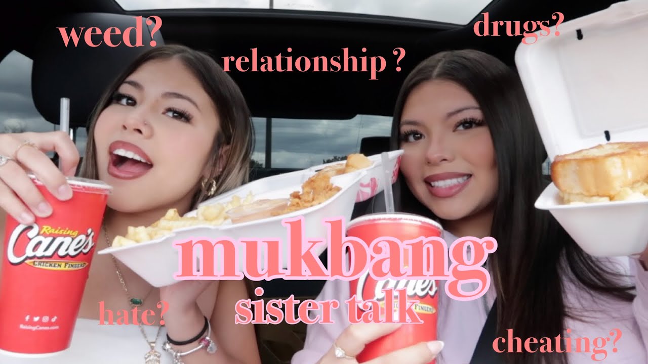 Q&A mukbang with my little sister | Analeigha Nguyen