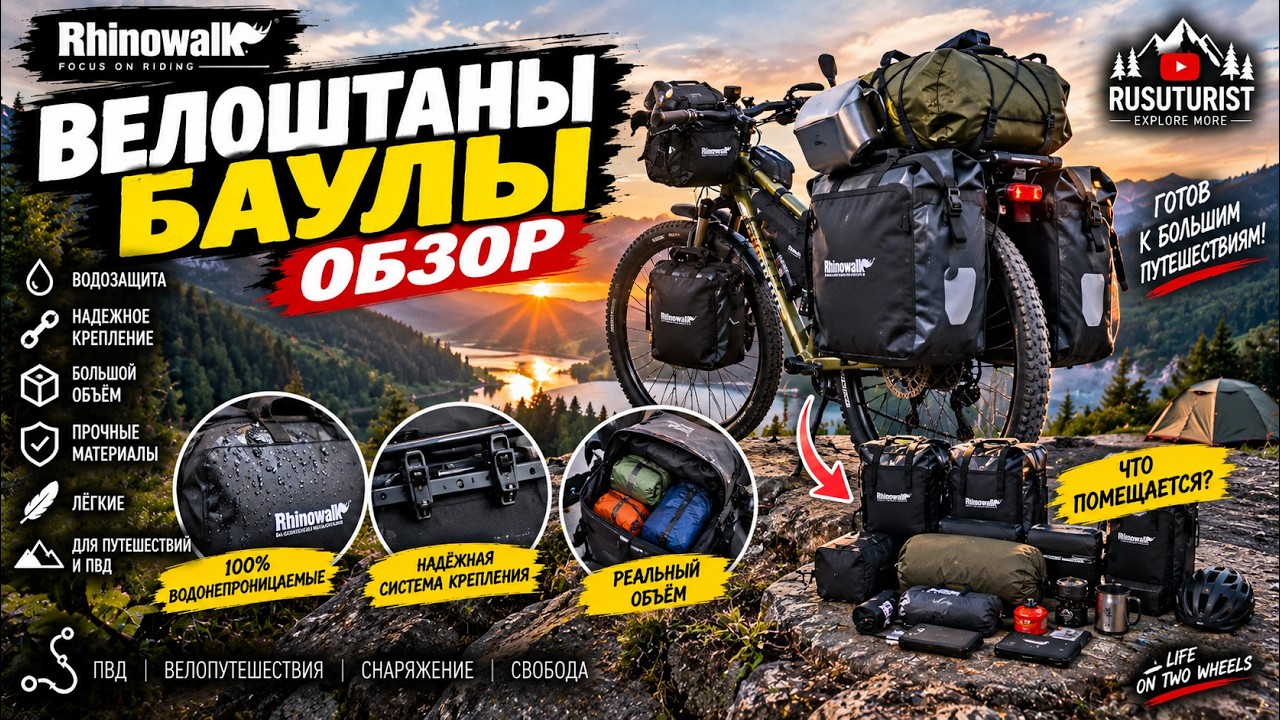 #байпакинг  #Rhinowalk #велоштаны баулы обзор