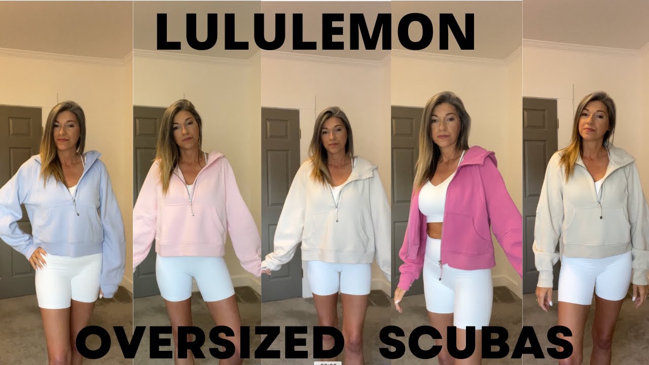 Сравнение размеров аквалангов LULULEMON OVERSIZED | Молния посередине, молния по всей длине, воро...
