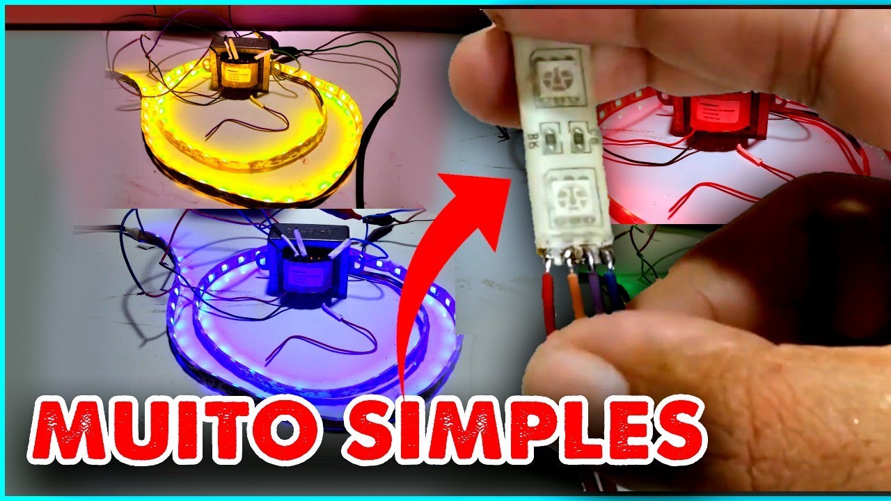 COMO LIGAR FITA de LED na FONTE 12v ou DIRETO no TRANSFORMADOR