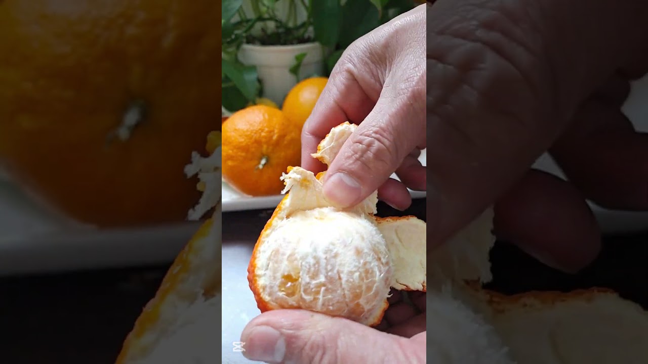 How to Peel Clementine #howto #clementine #peeloff