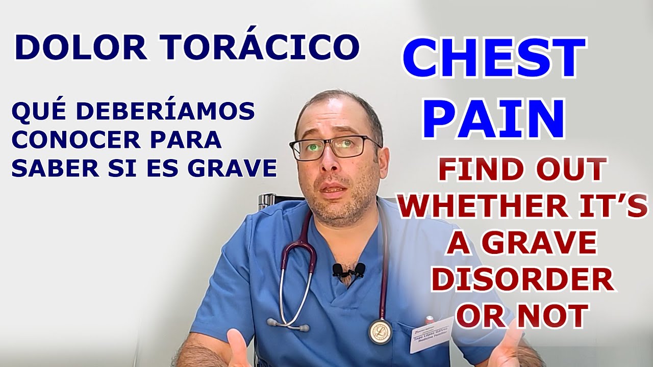 Dolor torácico: Cómo reconocer si es una enfermedad grave.