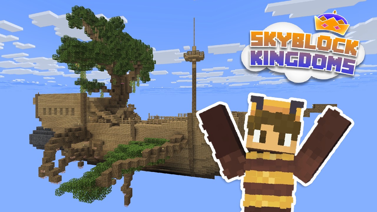 I built a TREE SHIP 🌳 | Skyblock Kingdoms