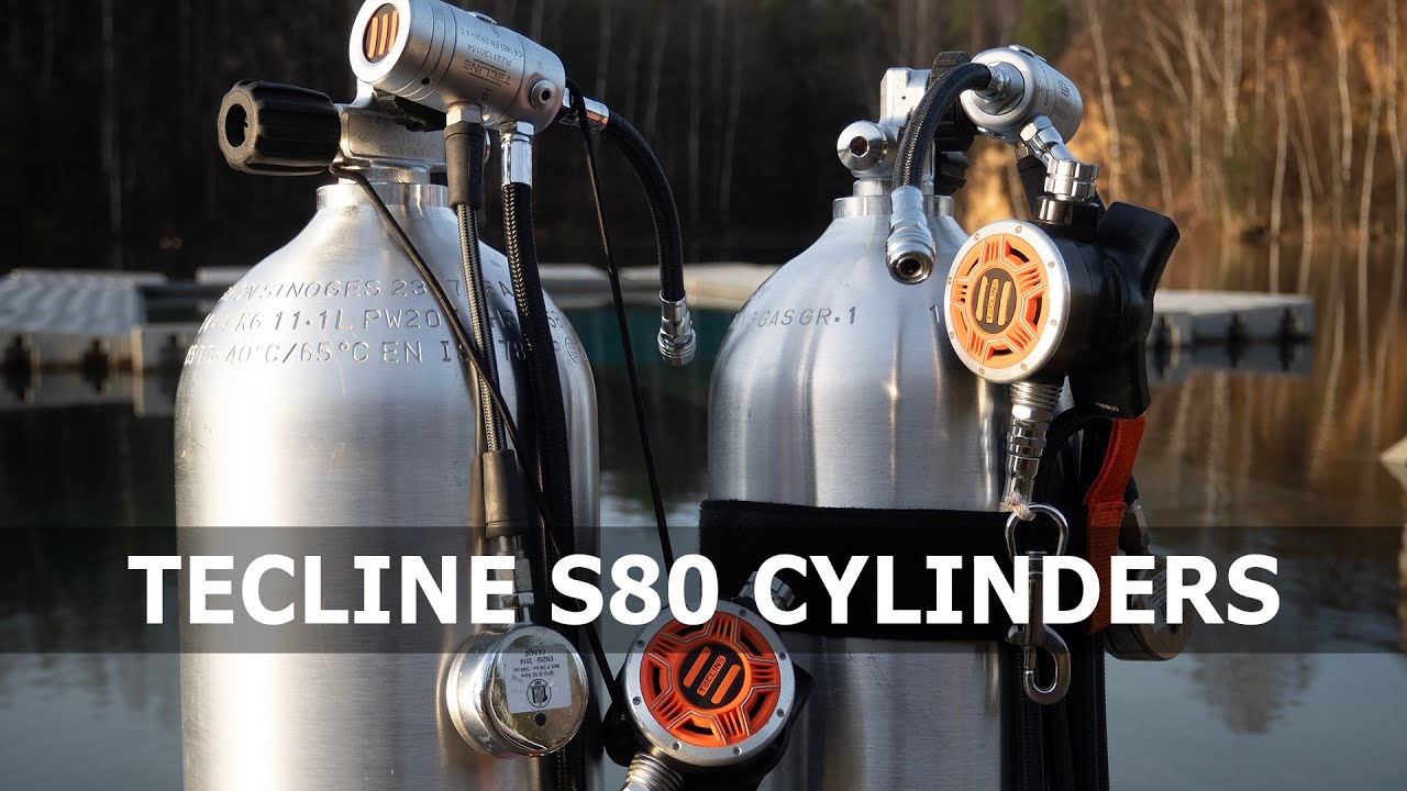 Tecline - szczotkowane butle aluminiowe 11,1l (S80)