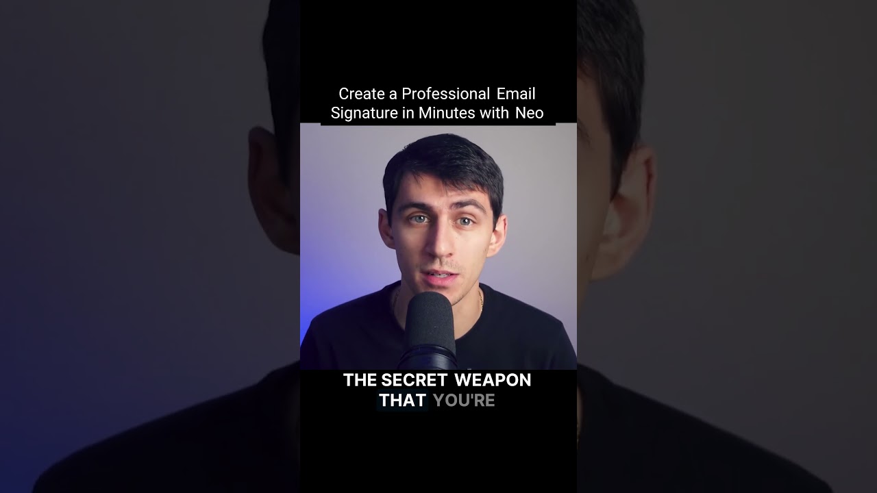 Create a Professional Email Signature in Minutes with Neo
